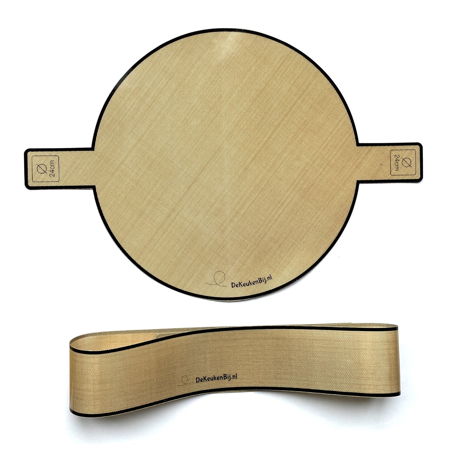 Herbruikbaar Bakpapier Rond voor springvorm van Verstevigd Siliconen – Diameter 24 cm Bakmat – BPA-vrij en PFAS-vrij