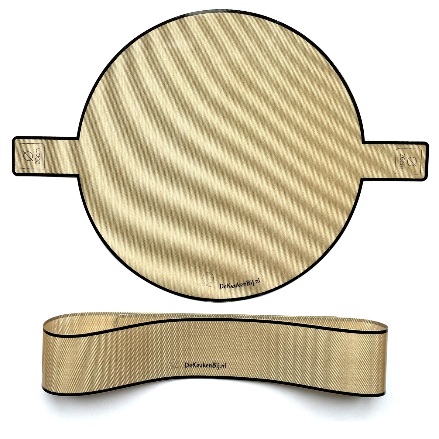 Herbruikbaar Bakpapier Rond voor springvorm van Verstevigd Siliconen – Diameter 26 cm Bakmat – BPA-vrij en PFAS-vrij