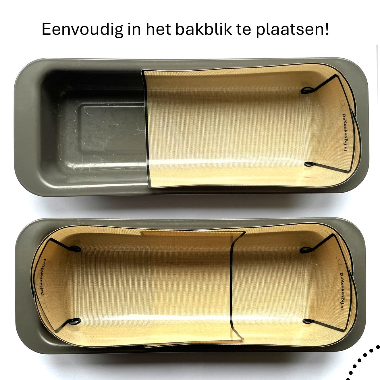 Herbruikbaar Bakpapier voor de Cakevorm van Verstevigd Siliconen – 18-31 x 8-12 cm Bakmat