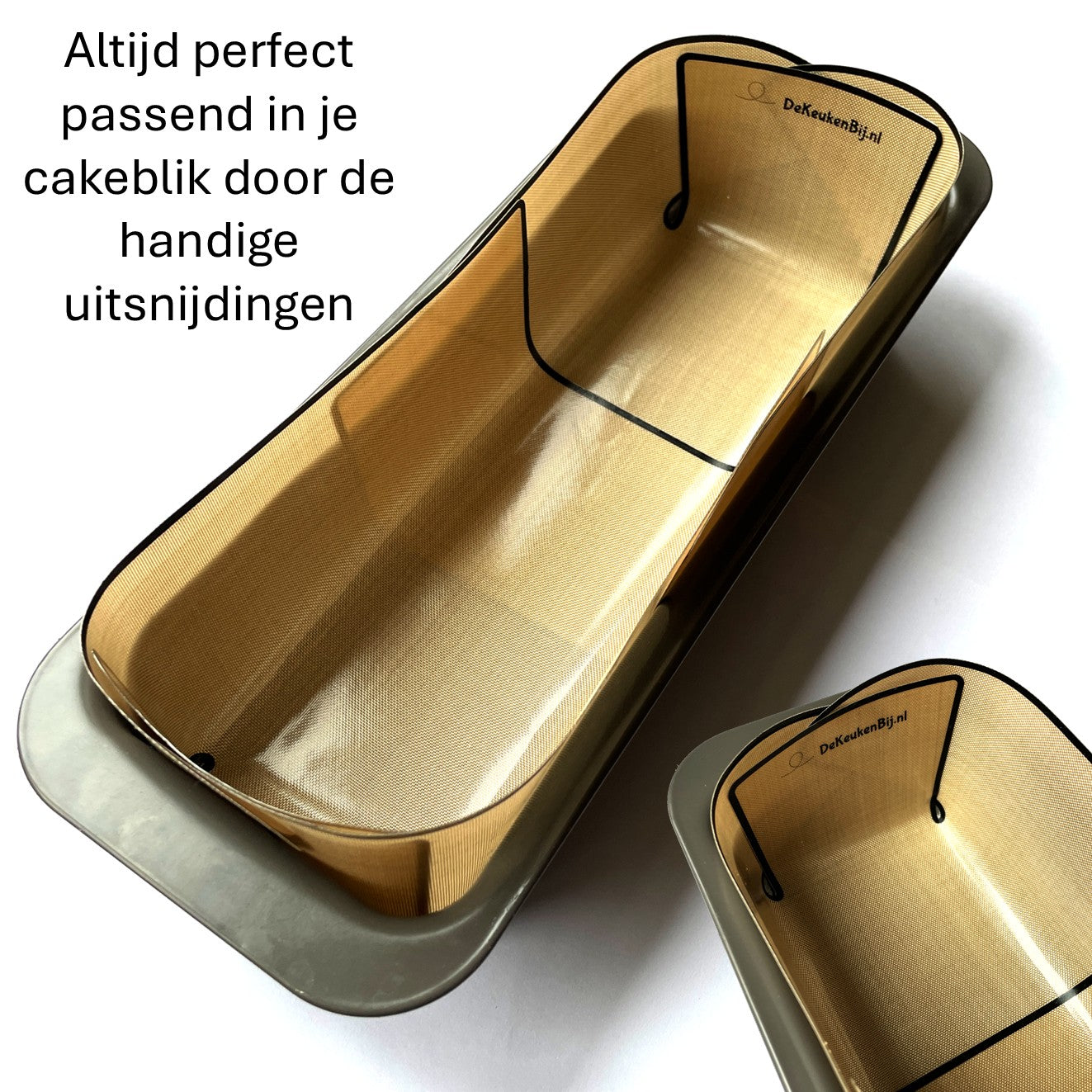 Herbruikbaar Bakpapier voor de Cakevorm van Verstevigd Siliconen – 18-31 x 8-12 cm Bakmat
