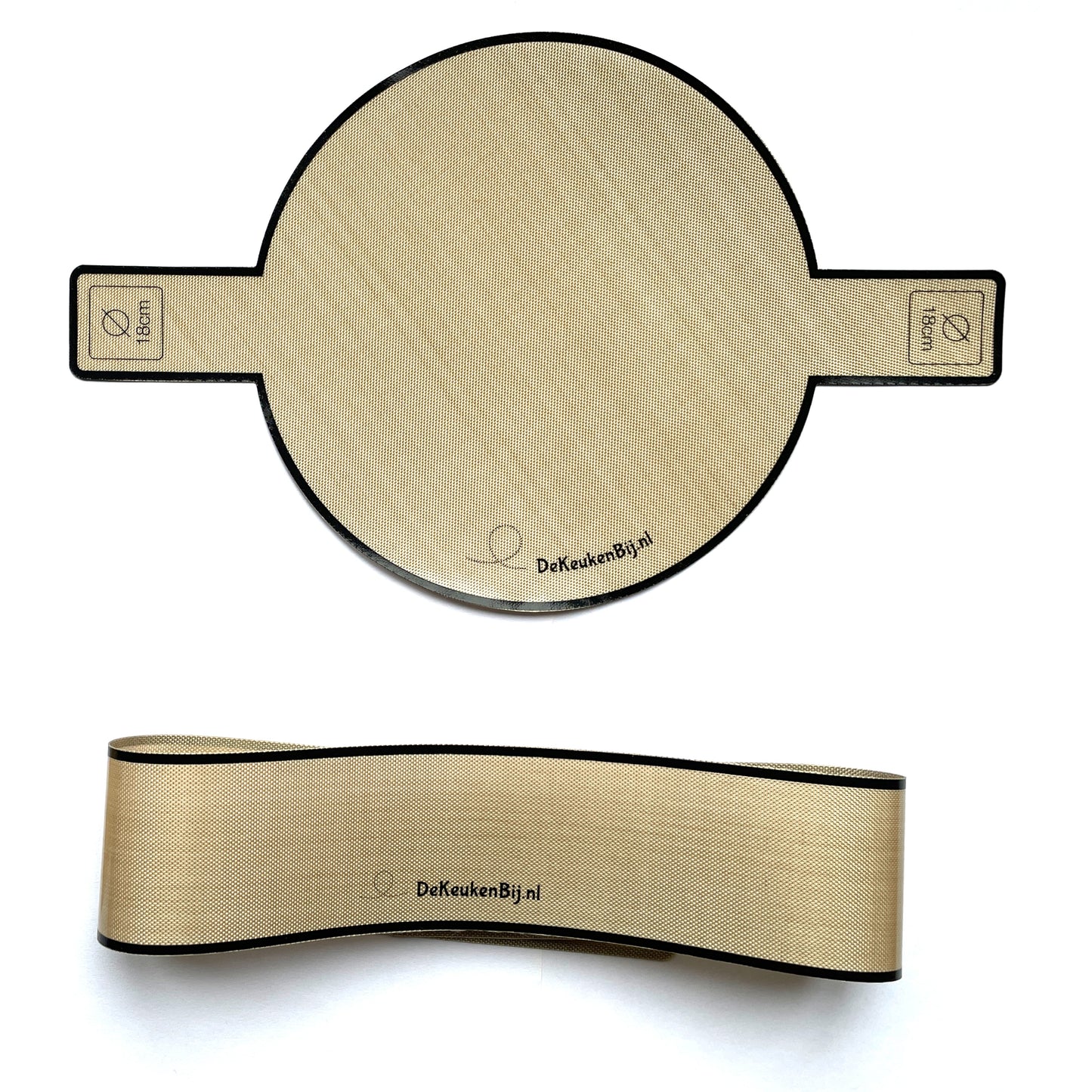 Herbruikbaar Bakpapier Rond van Verstevigd Siliconen – Diameter 18 cm Bakmat – BPA-vrij en PFAS-vrij