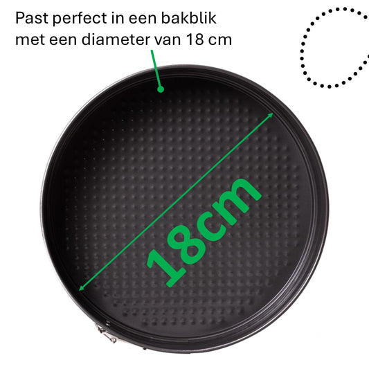 Verstevigd rond bakpapier voor professioneel gebruik 18 cm